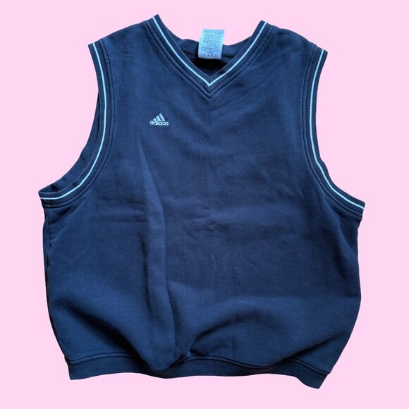 Vintage Oversized Adidas Sweater Vest - Picture 1 of 6